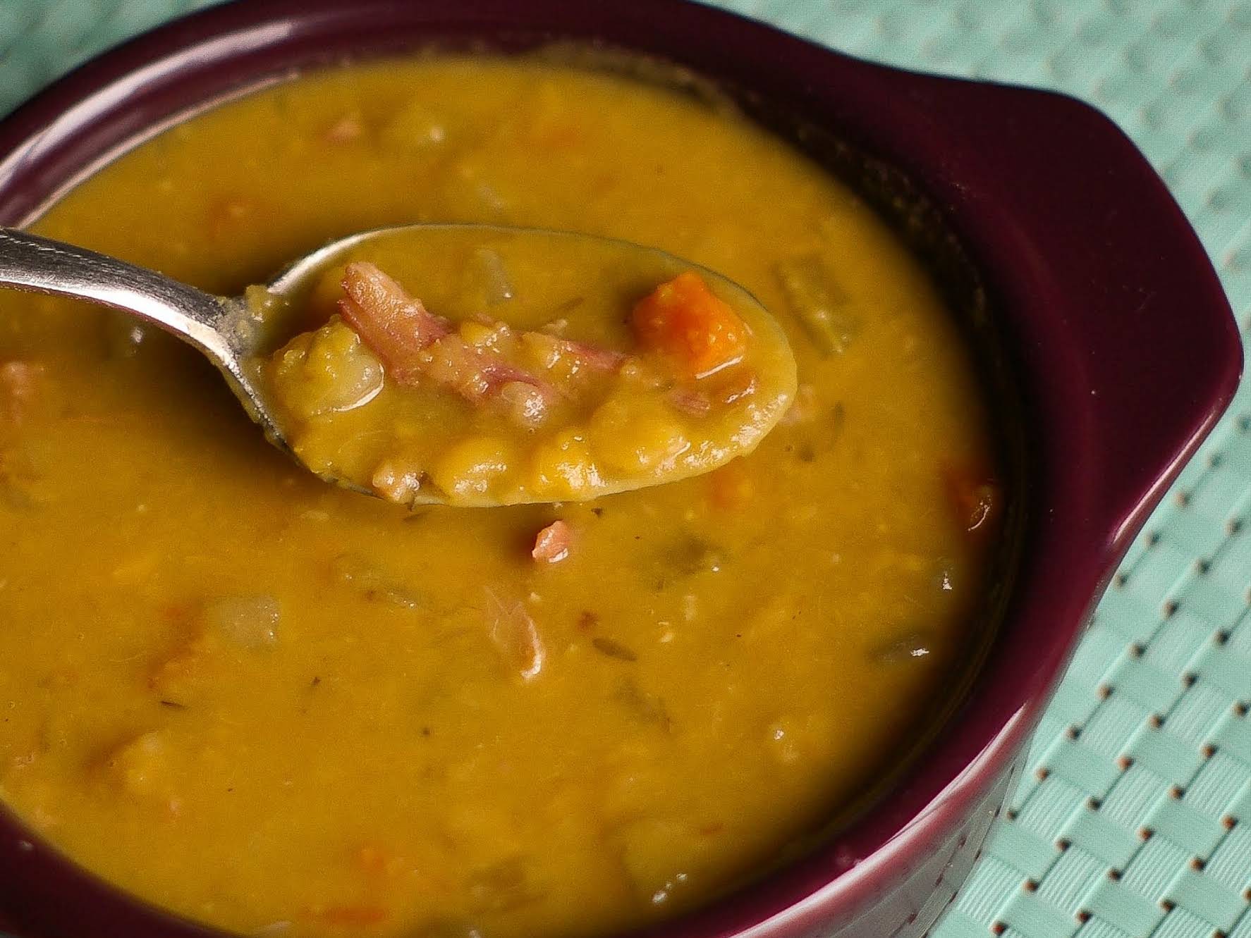 Slow Cooker Split Pea Soup - Simply Happy Foodie