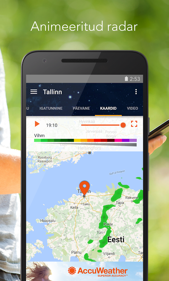   AccuWeather – ekraanipilt 