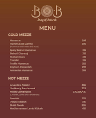 Bay Of Beirut menu 1