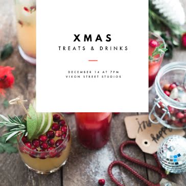 Xmas Treats & Drinks - Christmas template