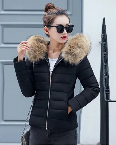 Winter Coat Female Jacket New 2023 Hooded Parka Warm Big ... - 1