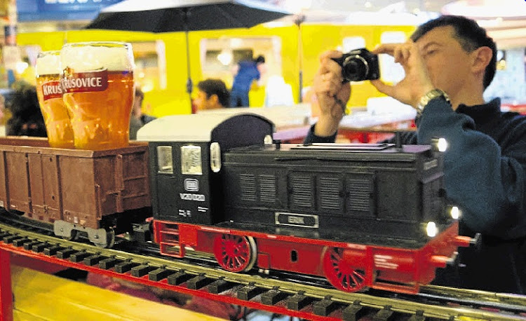 Railways serve as waiters at some Výtopna restaurants.