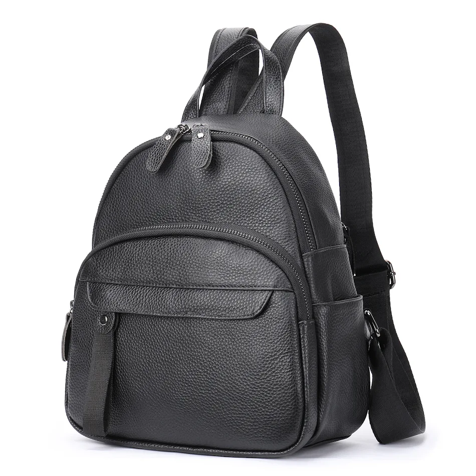 Women's Versatile Fashion Large Capacity Genuine Leather Backpack perfect for everyday use, providing style, functionali