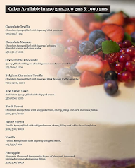 Land Of Cakes menu 1