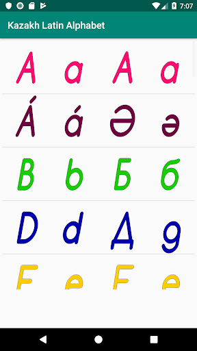 Kazakh Latin alphabet, Qazaq ABC in Latin script