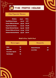 The Momo Co. menu 1