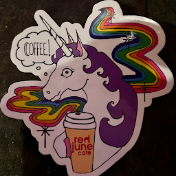 Unicorn Red June Sticker 