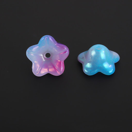 Title 4, Acrylic Mabei Magic Color Small Horn Flower Lil...