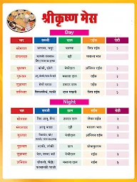 Shree Krishna Mess menu 1