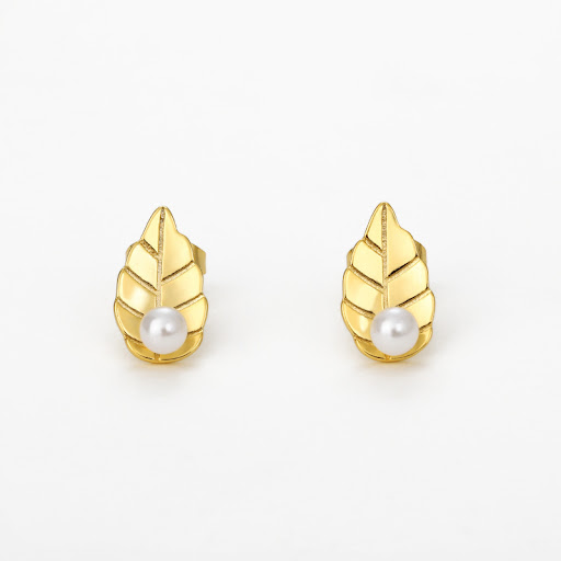 Title 5, Hot Sale Leaf-Shaped Stud Earrings Ornament. Th...