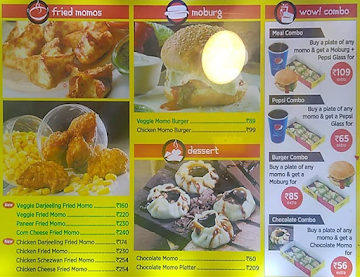 Wow! Momo menu 