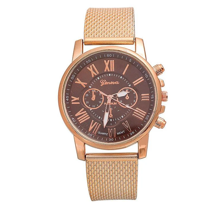 PVC multi-color face bracelet watch Roman digital face quartz watch WISH hot sale ladies Geneva watch