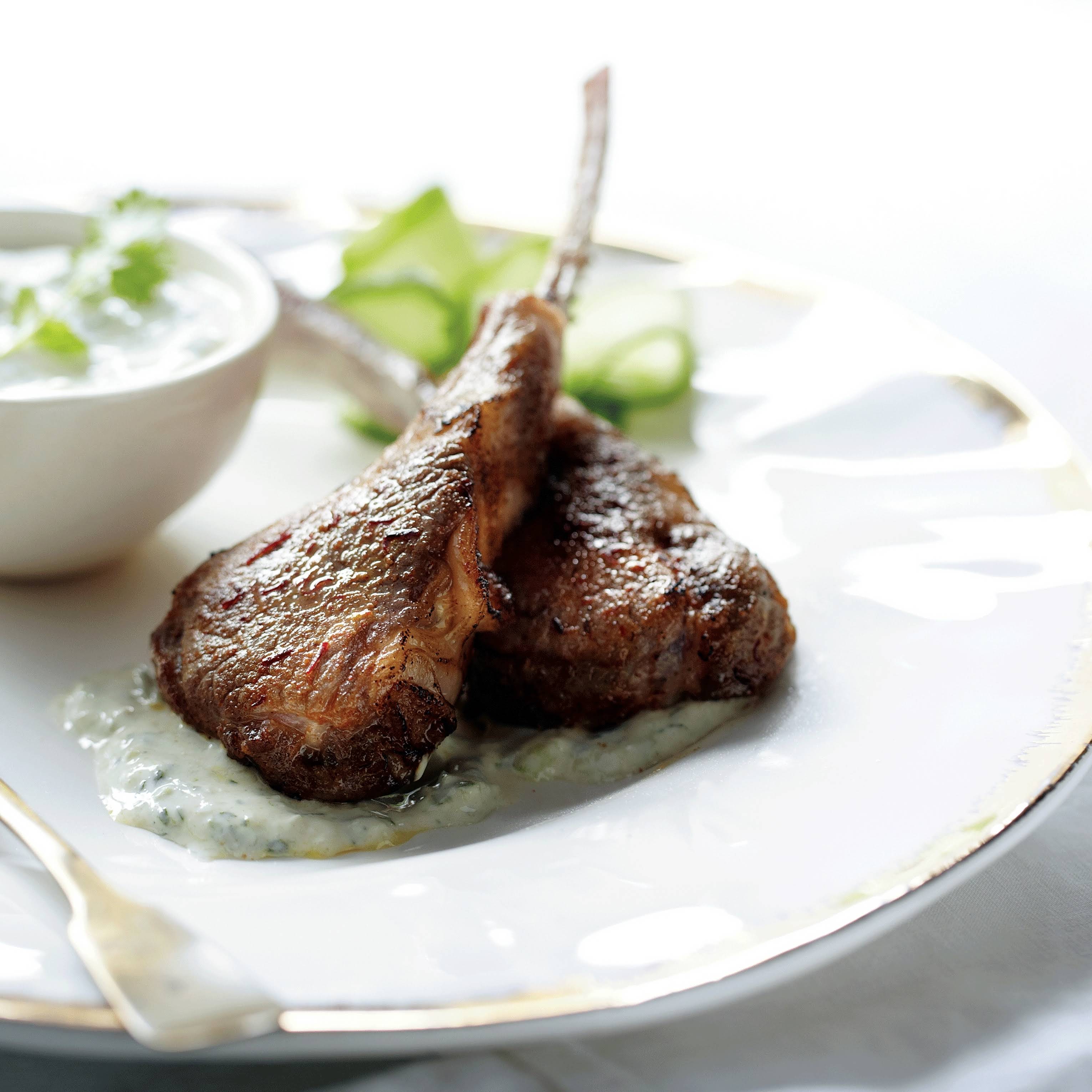 Lamb Loin Chops with Red Wine Pan Sauce with Cumin and Chiles