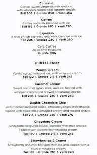 Starbucks menu 3