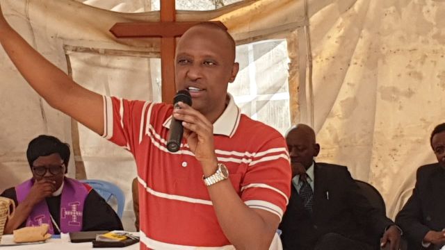 Majority Leader of the Nairobi County Assembly Abdi Hassan Guyo at Macedonia PCEA churuch in Kayole on Septmber 15, 2019