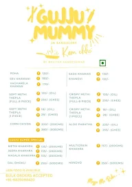 Gujju Mummy menu 1