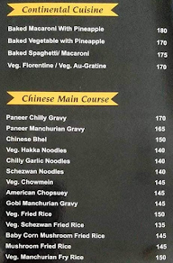 The Gopal Bhagwati Hotel And Restaurant menu 3