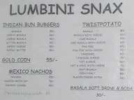 Lumbini Snax, Vv Puram menu 6