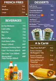 McDonald's, McDelivery menu 7