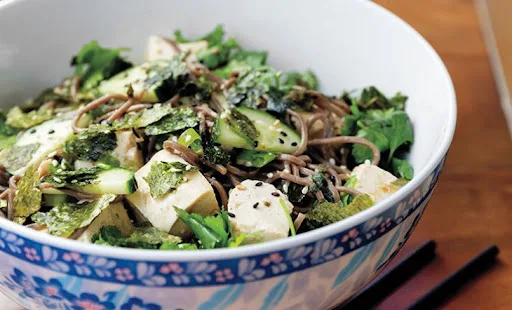 Cold Soba Noodles Salad With Silken Tofu