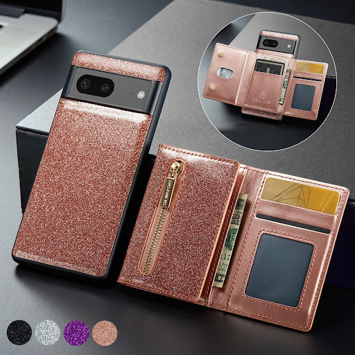 Title 3, Magnetic Card Holder Protective Phone Case Leat...