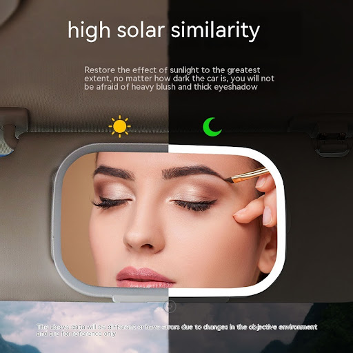 Title 2, Car Portable Makeup LED Light Sun Visor Rearvie...
