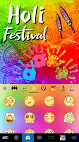 Holi Festival Keyboard Theme Screenshot