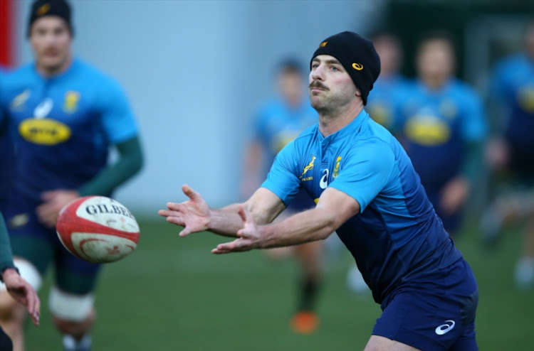 Willie le Roux during the South African national rugby team training session at WSC Treforest Grounds on November 19, 2018 in Cardiff, Wales.