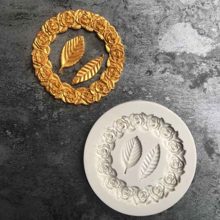 Lace Leaf Liquid Silicone Mould for Cake, DIY Chocolate, Candy. Baking mould for creating intricate designs and edible d