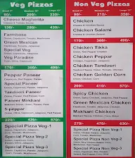 The Pizza Express menu 1