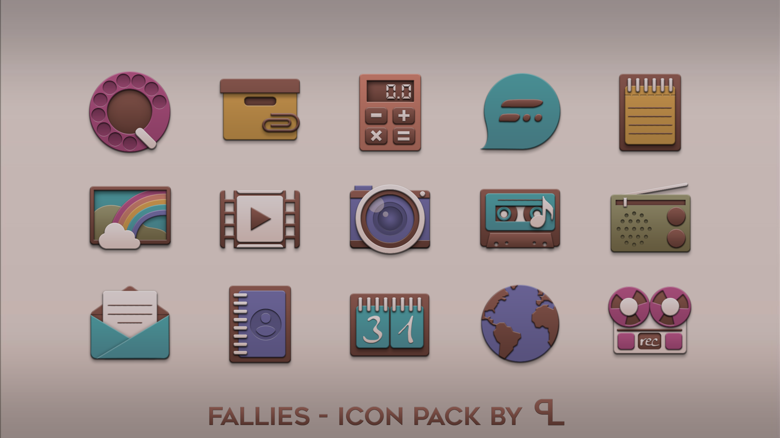    Fallies Icon pack - fall theme- screenshot  