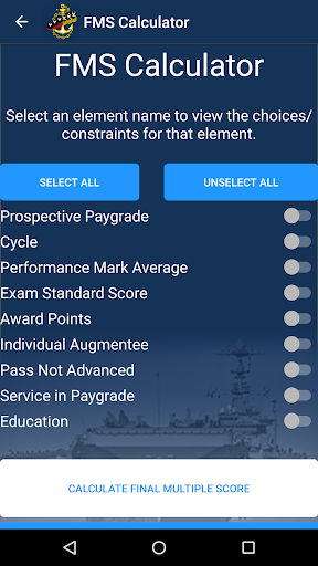 FMS Calculator