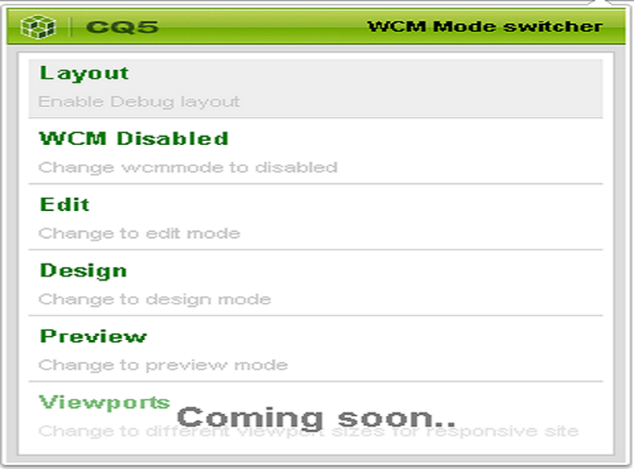 CQ WCM Switcher Preview image 1