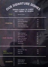 Gokul Veg menu 2