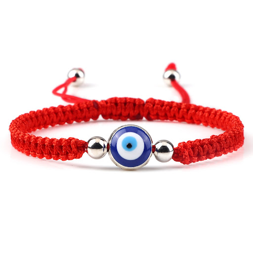 Title 8, Braided Bracelet Gold And Silver Color Beads Fl...