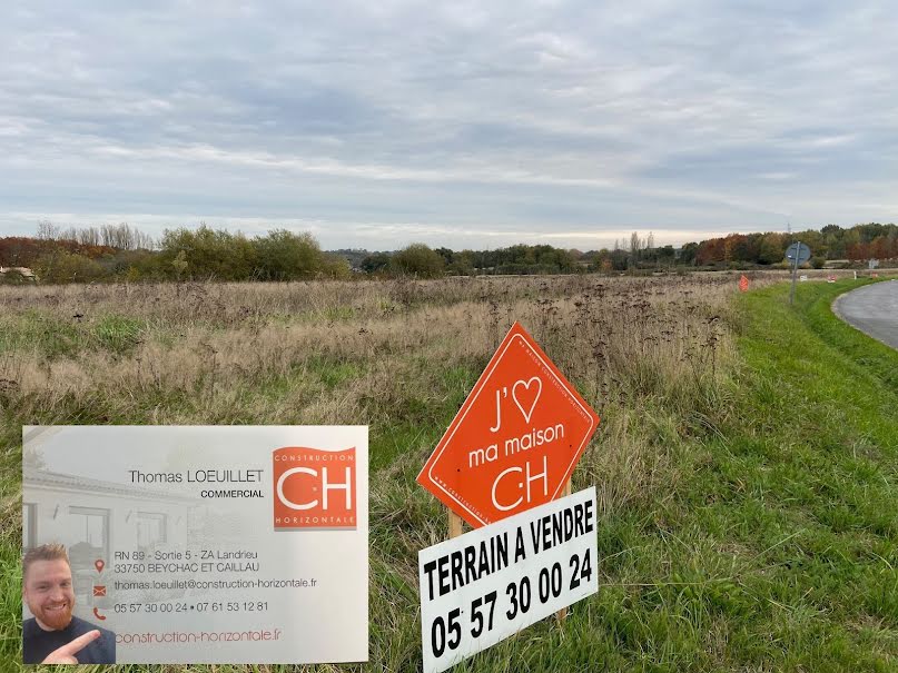 Vente terrain  686 m² à Lignan-de-Bordeaux (33360), 175 000 €