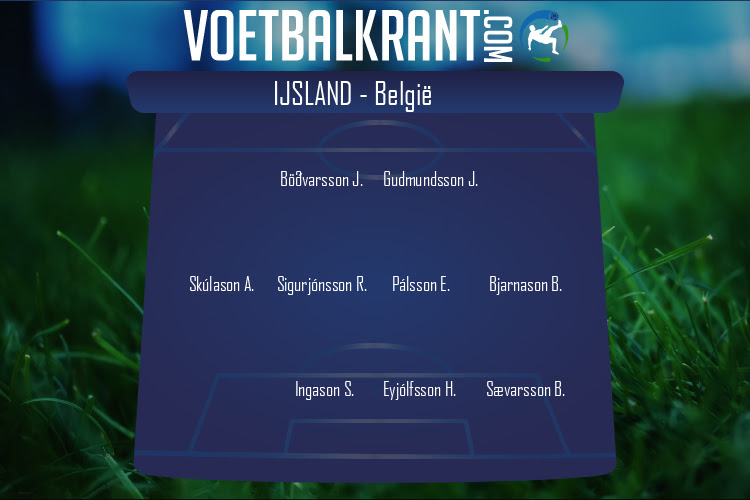 Opstelling IJsland | IJsland - België (14/10/2020)