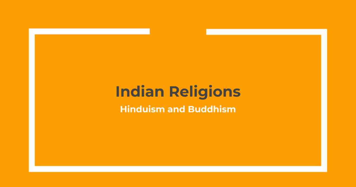 Indian Religions Paced