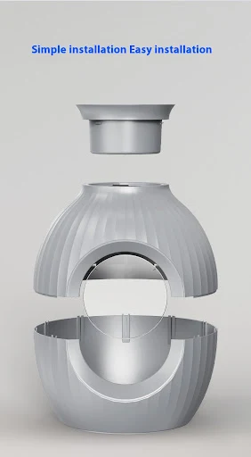 Title 4, Flower Pot Style Oversized Litter Box, Fully En...