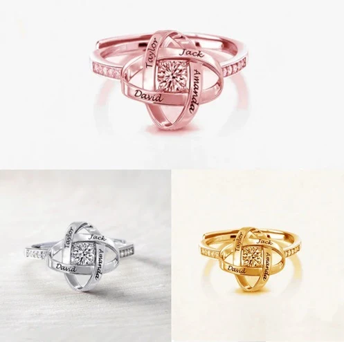 Anel aberto de trevo de prata para mulheres Jóia elegante e charmosa para uso diário ou presente especial Design ajustável e confortável