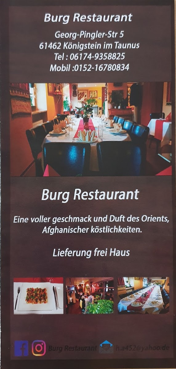 Gluten-Free at Burg Restaurant
