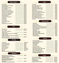 Shyam Dairy menu 1