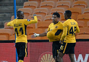 Keagan Dolly of Kaizer Chiefs celebrates his goal in the DStv Premiership match agaist Marumo Gallants at FNB Stadium on the May 3 2022.