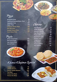Khana Khajana Chat Chopati menu 1