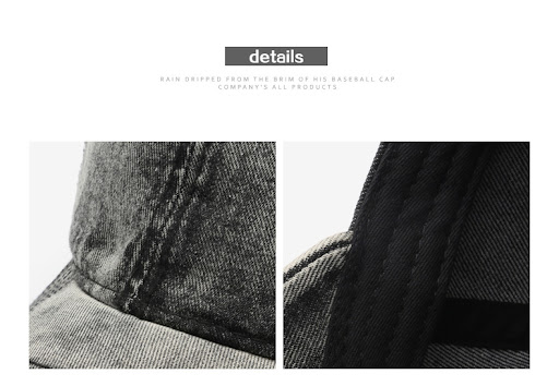Title 4, Personality Street Washed Denim Solid Color Lig...