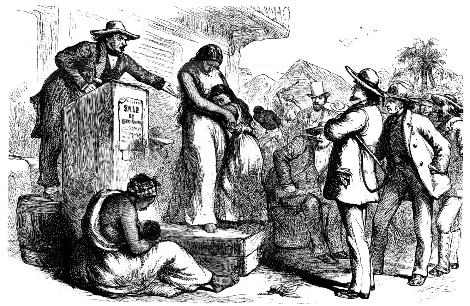 Visual representation depicting the historical reality of slavery in America. This image captures the harsh and systemic nature of slavery, highlighting the need for remembrance and understanding of this dark chapter in American history.