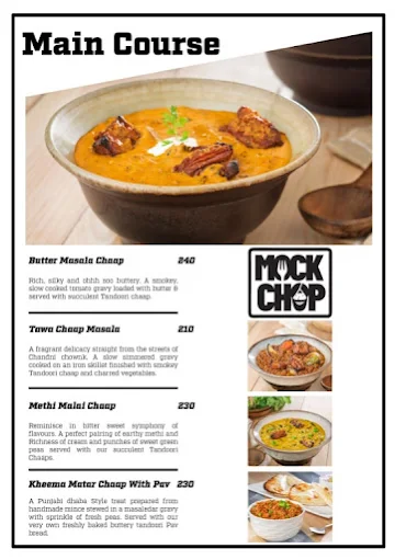 Mock Chop menu 