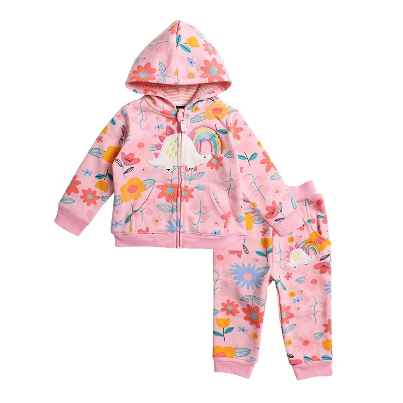 Ensemble de survêtement à capuche pour bébé, deux pièces. Sweat et pantalon de sport pour enfants. Confortable et idéal pour le sport et les jeux.
