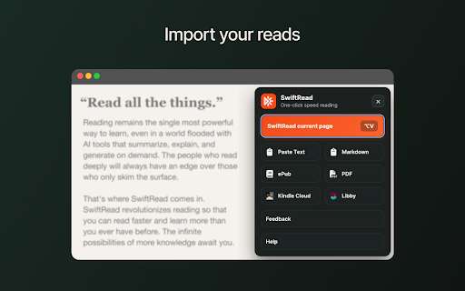 SwiftRead - read faster, learn more screenshot 4