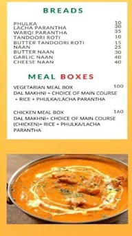 Sethji's menu 1